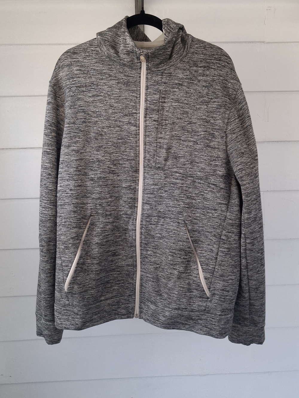 Lululemon City Sweat Full Zip Hoodie Heathered Grey Men’s Large M3BWES Jacket